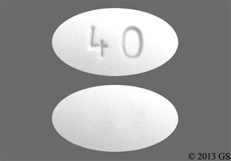 white oval pill 40